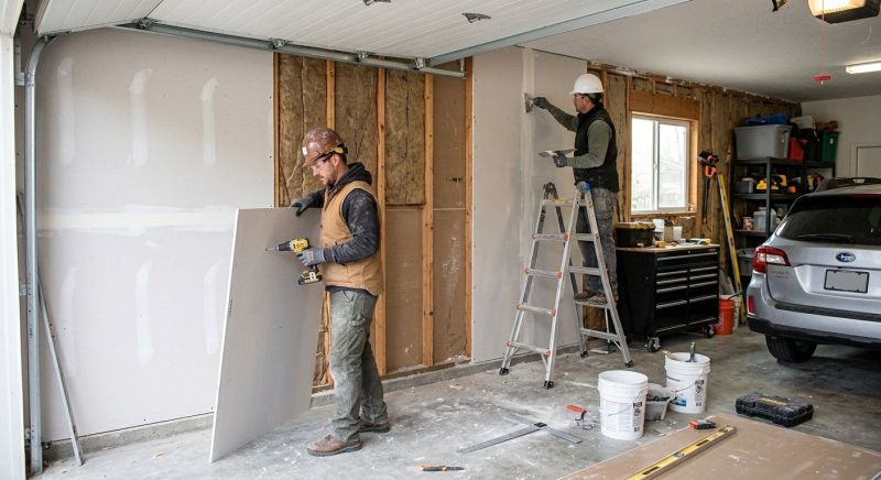 Garage Drywall Replacement in Littleton, CO